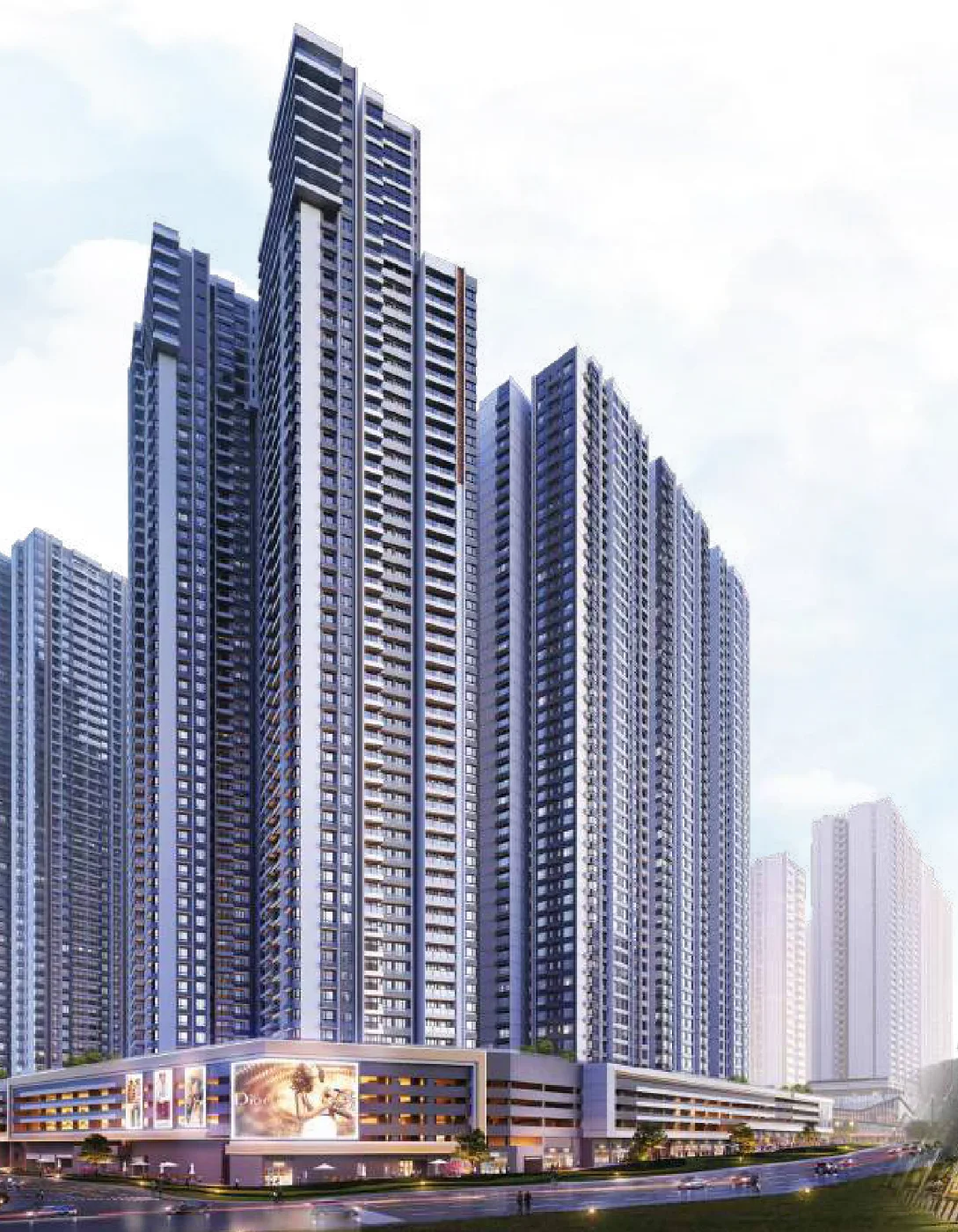 Casa Suites towers above the R&F Princess Cove podium, artist's impression
