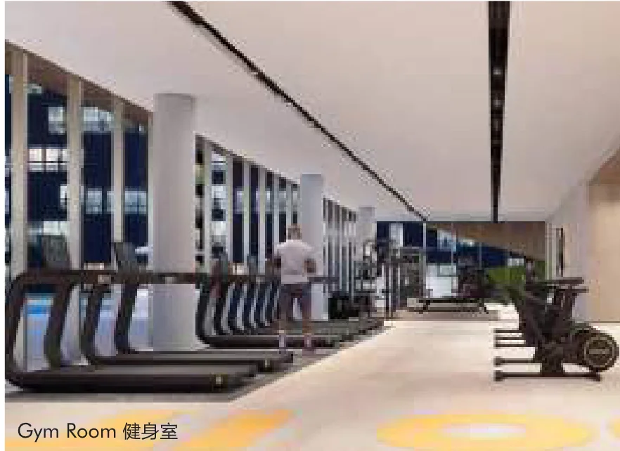 R&F Princess Cove Phase 3 gym room with treadmills, artist's impression