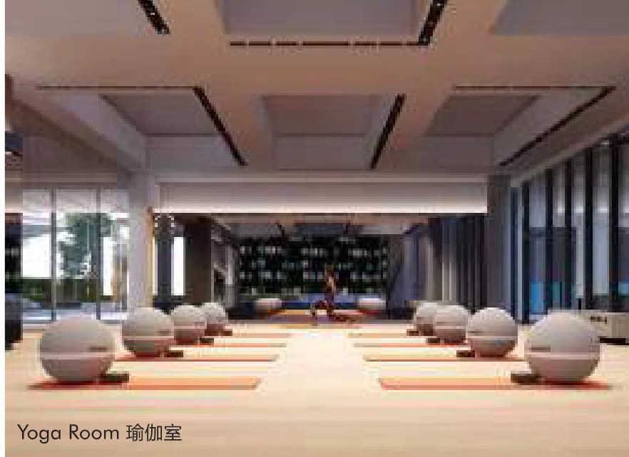 R&F Princess Cove Phase 3 yoga room, artist's impression